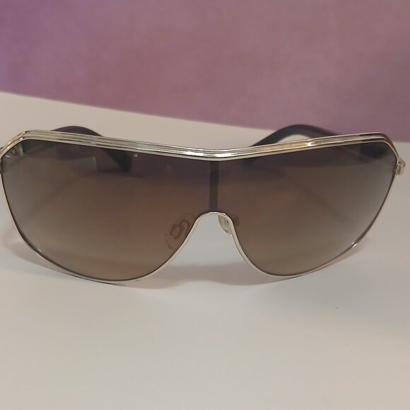 Southpole 5012sp Men's Uv Protective Rectangular Metal Shield Sunglasses - Picture 4 of 8